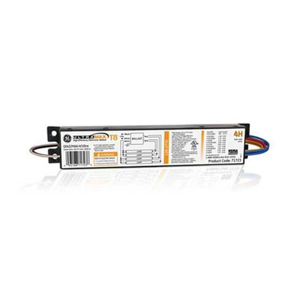 GE LIGHTING 145 to 148 Watts, 4 Lamps, Electronic Ballast