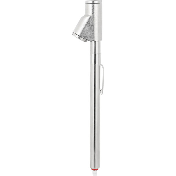 Tire Pressure Gauge, Straight Ft Dual Head Air ChuckNickelplated Brass Pencil Tire Gauge, 2-120 PSI 929BK