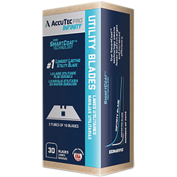 AccuTec Pro Infinity Utility Blade 2-Notch 30BL/CT APBL-8012