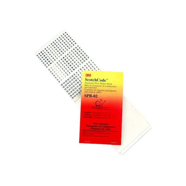 3m Wire Marker Book, Preprintd, Slf-Adhes, PK5, SPB-06 SPB-06