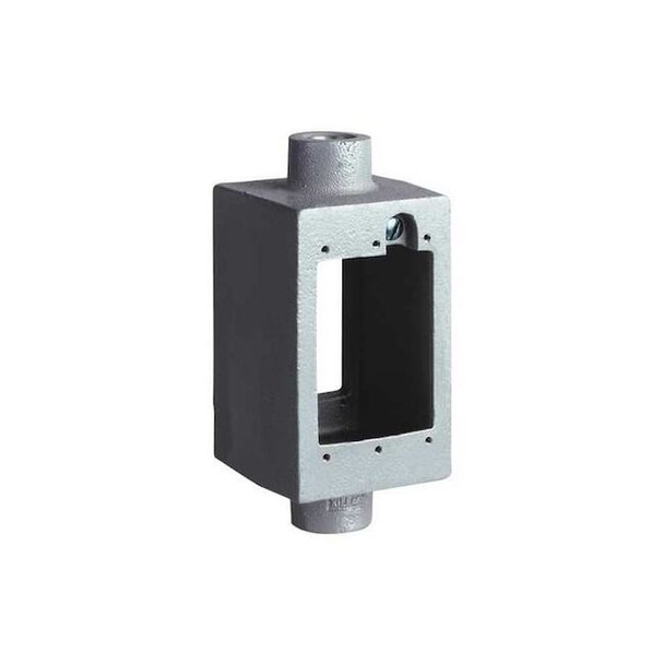 Electrical Box, 29 cu in, FSOC Box Type, 1 Gang, Aluminum, Rectangular Shape