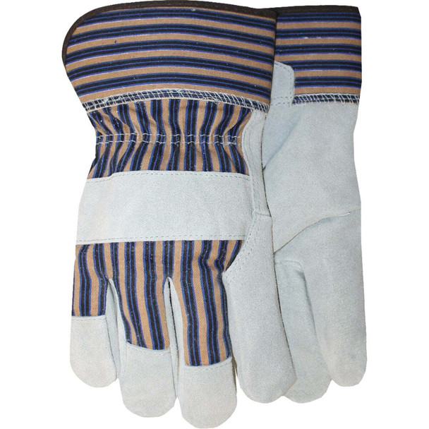 Midwest Gloves & Gear Kids Leather Palm Glove with Cuff 7733-K-DC-6
