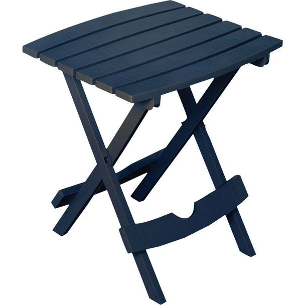Adams Quik-Fold Midnight Blue 15.25 In. W. x 17.38 In. L. Rectangle Poly Table