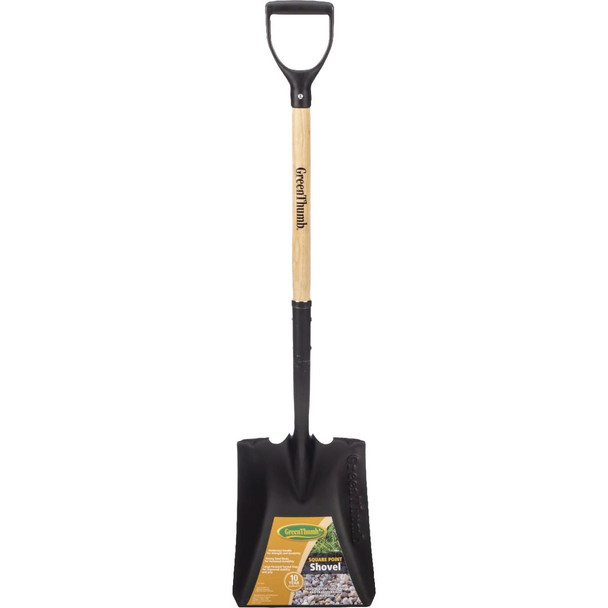 Green Thumb Wood D-Handle Square Point Shovel GT-TS204