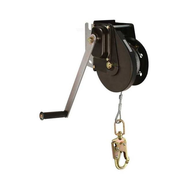 Falltech Materials Winch,Black,8 1/2 in H,Manual 7295M