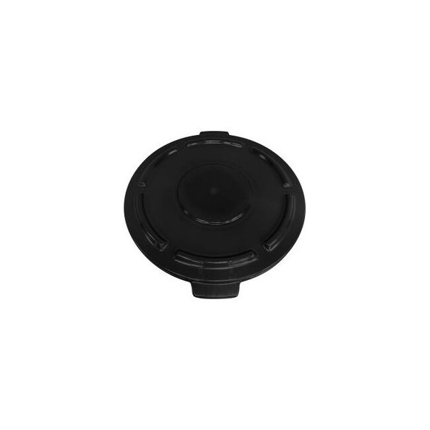 Global Industrial Plastic Round Trash Can Lid 55 Gallon Black