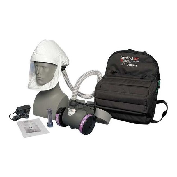 PAPR System, Sentinel XL, Hood, Belt-Mount, Integrated Elastic Strap, Universal