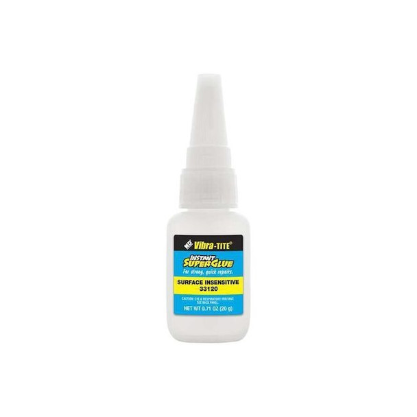 Vibra-Tite Instant Adhesive, 331 Series, Clear, 1 lb, Bottle 33120