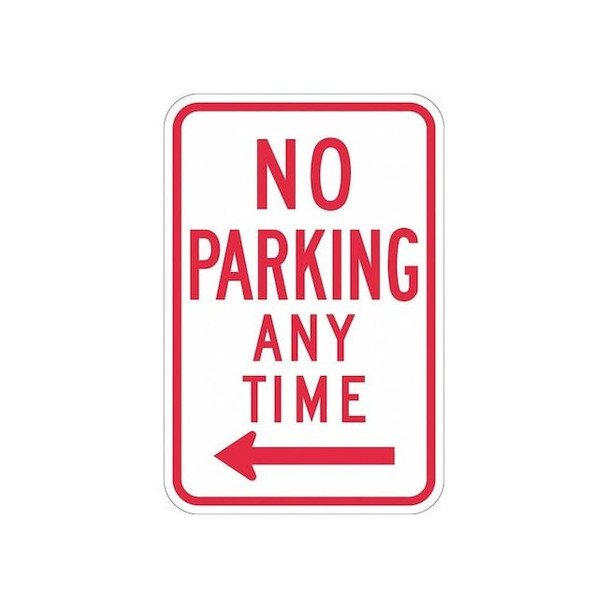Lyle No Parking Any Time Sign,18" x 12, T1-1170-EG_12x18 T1-1170-EG_12x18