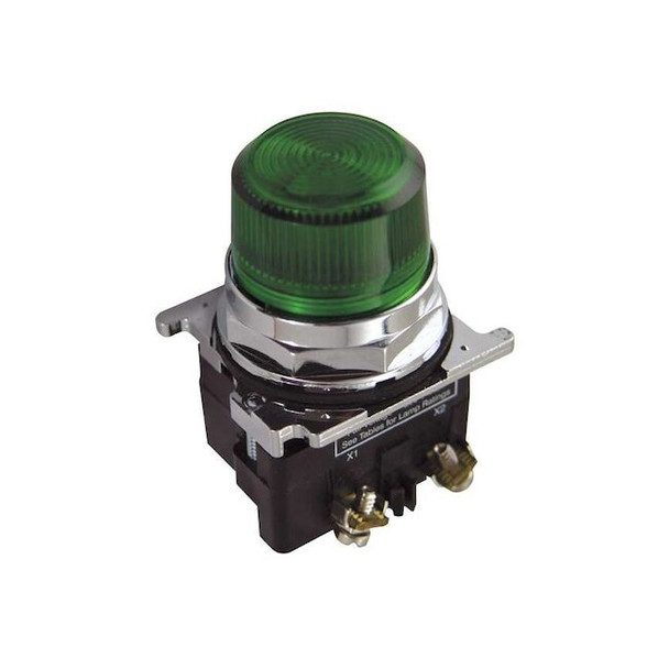 Eaton Pilot Light, Green, 30mm, LED 10250T181LGP06