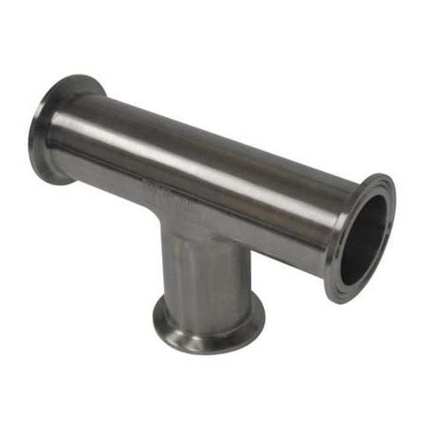 Maxpure Tee, Stainless Steel, Clamp 1 1/2 in TEG76L1.5-PM