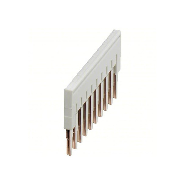 Schneider Electric Plug-In Bridge,Gray,0.1" D NSYTRAL210GR Pack of 10