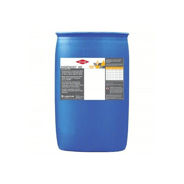 Dowfrost Freeze Protectant, Blue, 55 gal, Drum 9995000