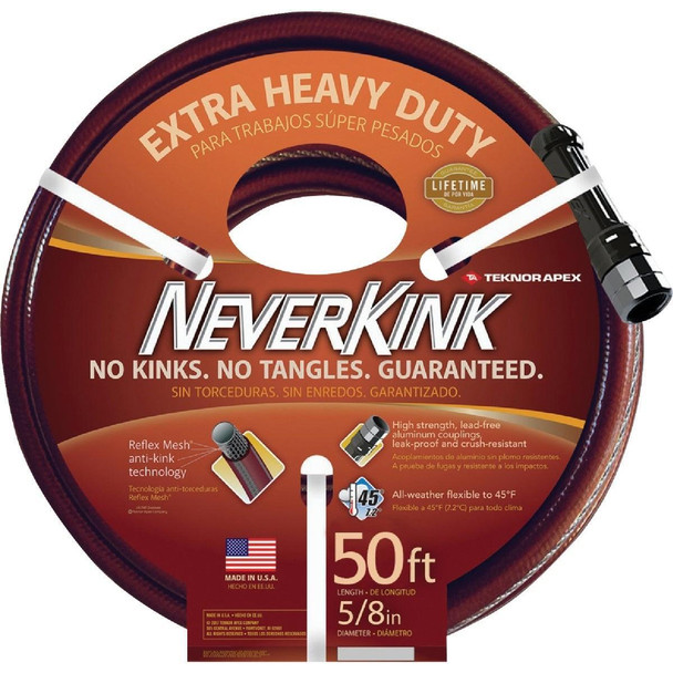 8644-50 Teknor Apex Neverkink 5/8 In. Dia. x 50 Ft. L. Extra Heavy-Duty Garden Hose