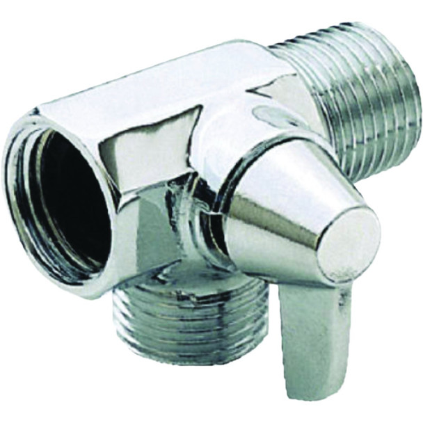 Master Plumber Chrome Finish Shower Flow Diverter With Arm Control 542327