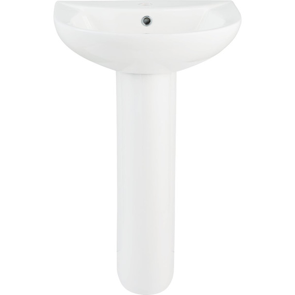 Common Goods Grove 20 In. White Pedestal Sink & Base FH-282