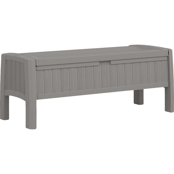 Suncast 30 Gal. Dove Gray 2-Seat Storage Bench BMBN1200DG