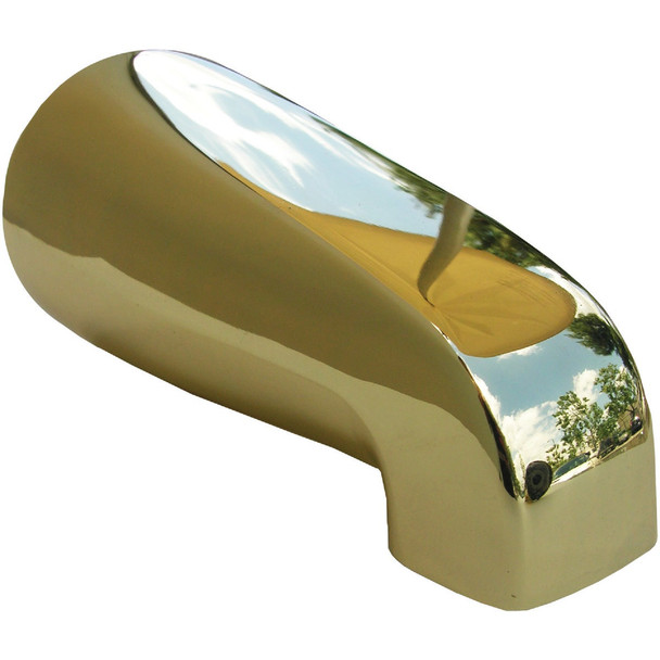 Lasco 4-Way Polished Brass Bathtub Spout 08-1103