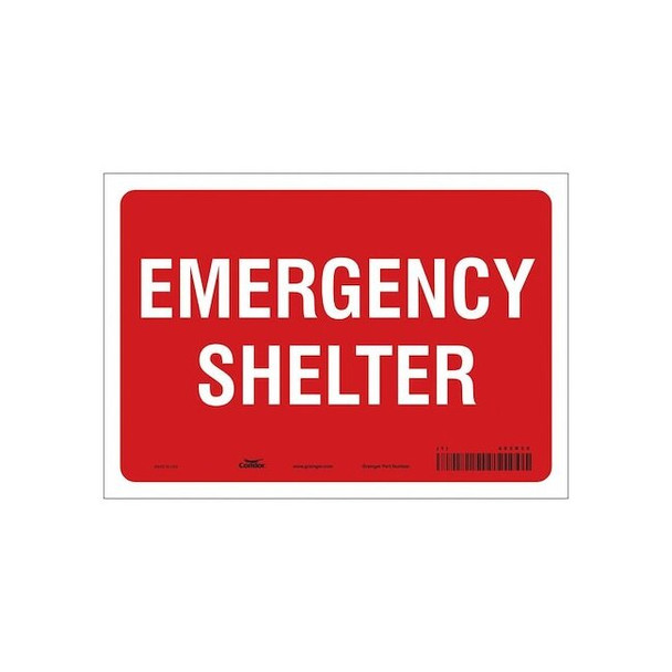 Condor Safety Sign,10" Wx7" H,0.004" Thickness 465R35