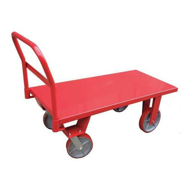 Manufacturer Varies Platform Truck, Red, Steel, 4,000 lb 13X501