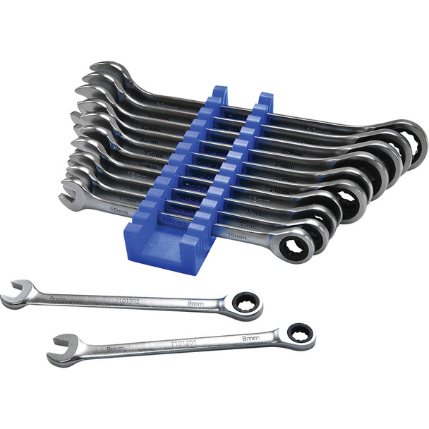 Razor Wrenches 12pc Super-Thin Ratcheting Wrench Set 8-19mm 71012