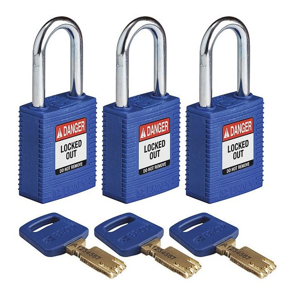 Brady NYL-BLU-38ST-KA3PK