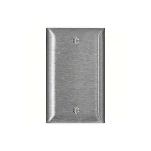 Leviton Wall Plate, Blank, Stainless Steel SLJ13-C