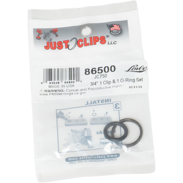 JC750 3/4" 1 Clip & 1 O-Ring Set 86500