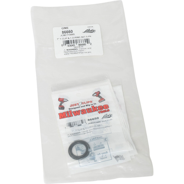 JCMCT10005 1" 1 Clip & 1 O-Ring Set 5 pk 86660