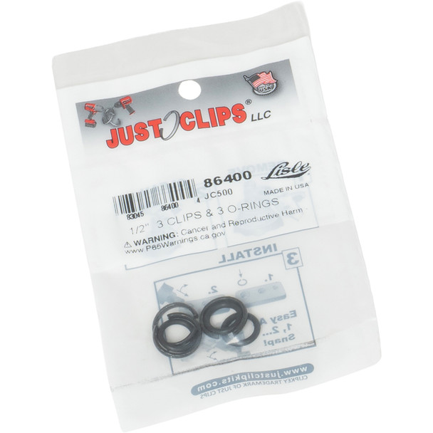 JC500 1/2" 3 Clips & 3 O-Rings Set 86400