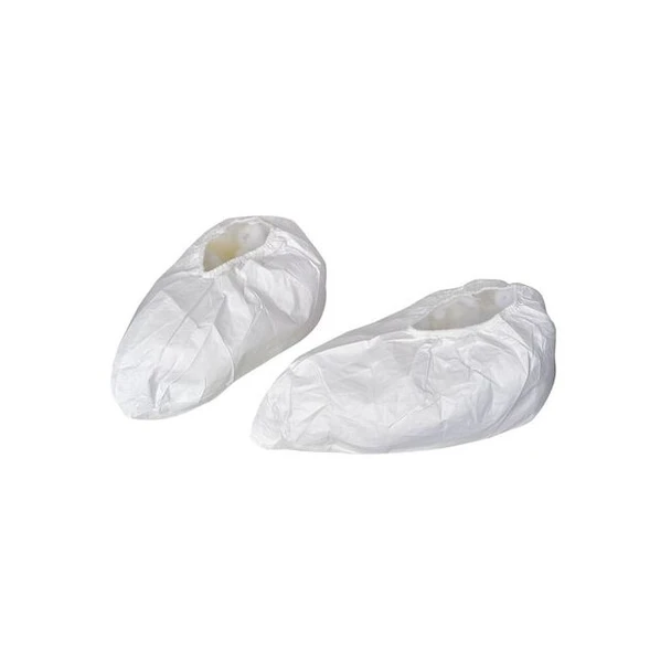 Disposable Shoe Covers, Non-Woven Laminate, White, Slip Resistant Sole: Yes ,L