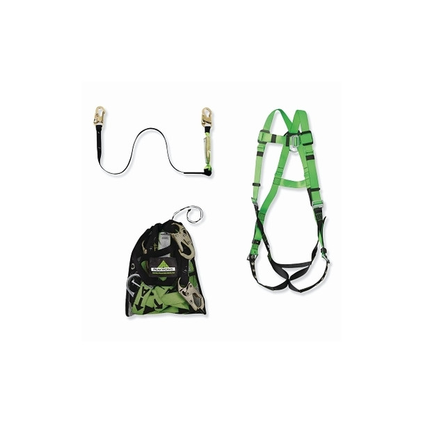 Contractor Kit, 6 ft, 2 Legs, Snap Hook, 310 lb Capacity