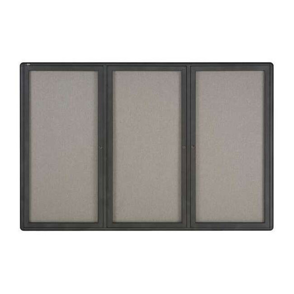 Quartet Enclosed Fabric Bulletin Board 48" x 72" 2367L