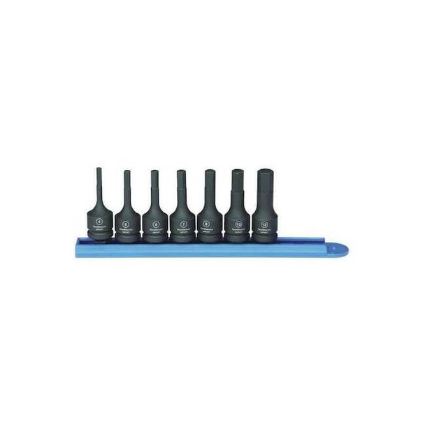 Gearwrench 7 Piece 3/8" Drive Hex Bit Impact Metric Socket Set 84912