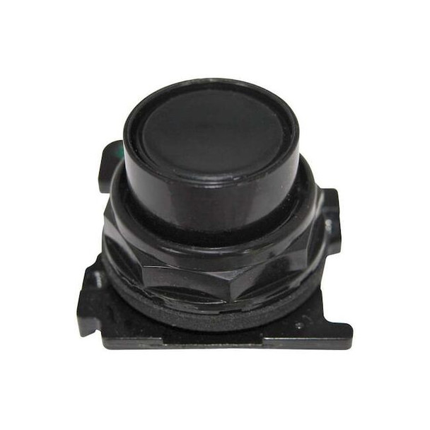 Eaton Flush Push Button,Black,Non-Illum,30mm E34PB1