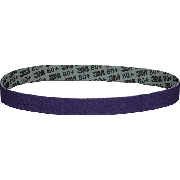 3M Cubitron 3 Abrasive File Belt  33486, 80+, 3/4 in x 20.5 in (20 mm x 520 mm) 33486
