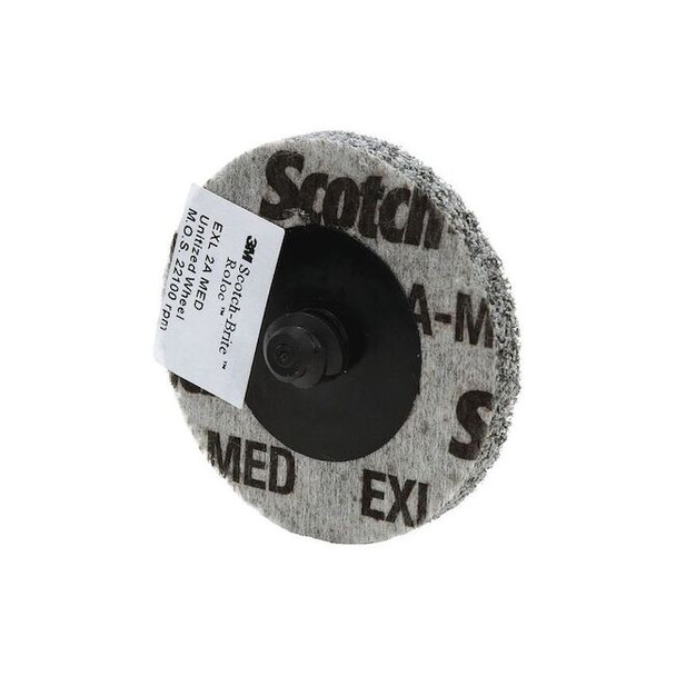 Scotch-Brite Unitized Wheel, 3 in Dia, 3 in W, 15/64 in Arbor Hole 61500099264