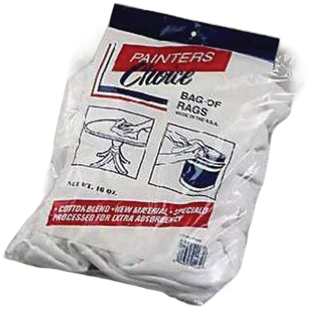 Intex 1 Lb. White Painter's Rags 8316-12-01-TS Pack of 12