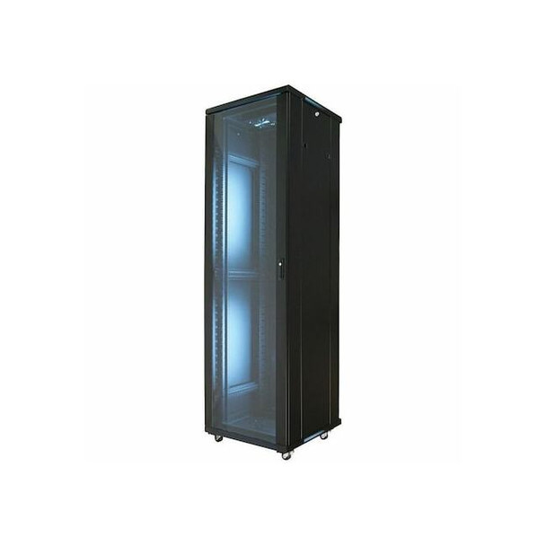 19" Equipment Rack Enclosure - 42U with Fans, Casters