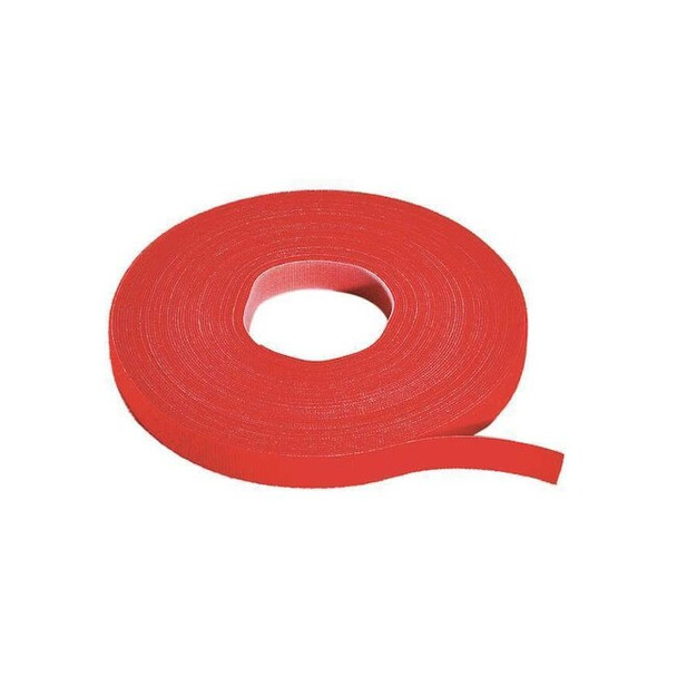 Cable Tie Roll, 75 ft L, 3/4 in W, Red, Nylon, Polyethylene, 50 lb Strength