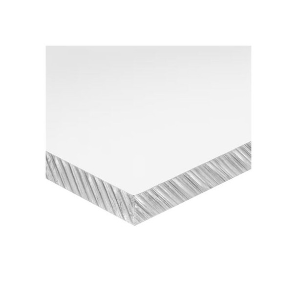 Colorless Polycarbonate Polycarbonate Sheet 4 ft L x 4 ft W x 0.25 in Thick