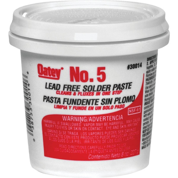 30014 Oatey No. 5 8 Oz. Lead-Free Soldering Flux, Paste