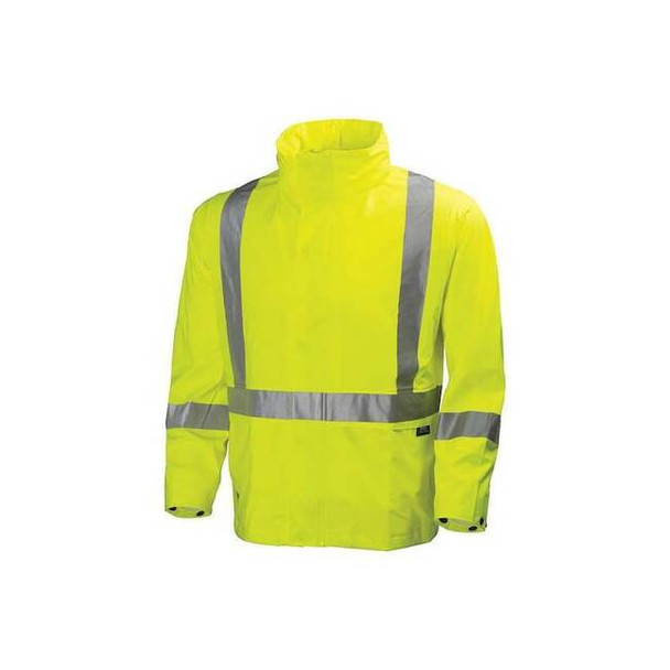 Helly Hansen Rain Jacket,Hi-Visibility Yellow,S 70261_360-S