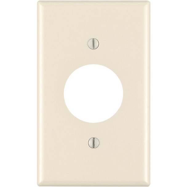 000-78004-000 Leviton 1-Gang Smooth Plastic Single Outlet Wall Plate, Light Almond