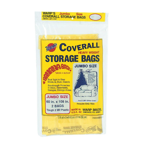 CB60 Warp's Coverall 60 In. x 108 In. Heavyweight Storage Bag (2-Count)