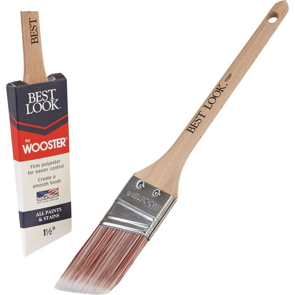 D4021-1 1/2 Best Look By Wooster 1-1/2 In. Thin Angle Sash Paint Brush