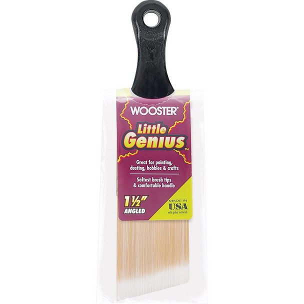 Q3222-1 1/2 Wooster Little Genius 1-1/2 In. Angle Sash Short Handle Paint Brush