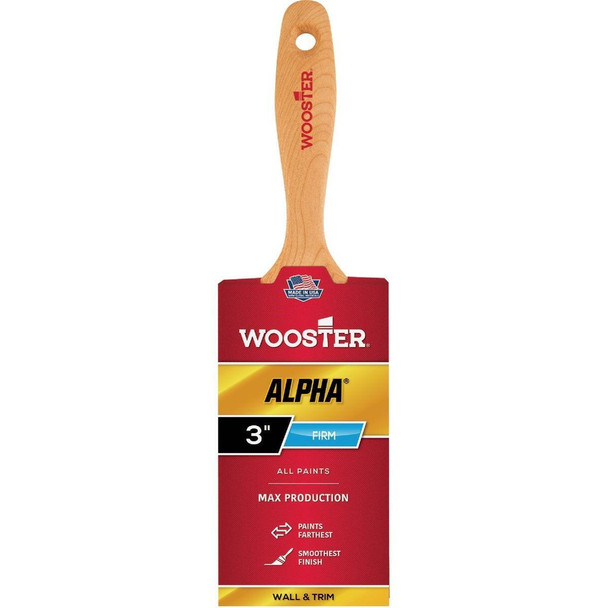 4233-3 Wooster Alpha 3 In. Firm Flat Varnish Paint Brush
