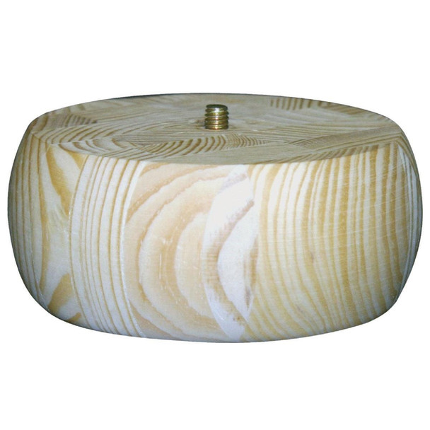 2731 Waddell 2-1/4 In. x 5 In. Plain Pine Bun Foot