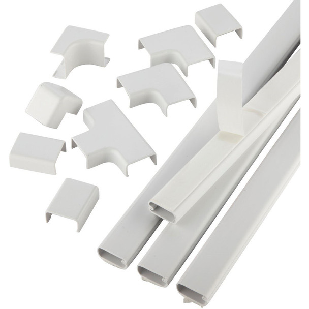 C213 Wiremold CordMate 1 In. x 30 In. White Channel